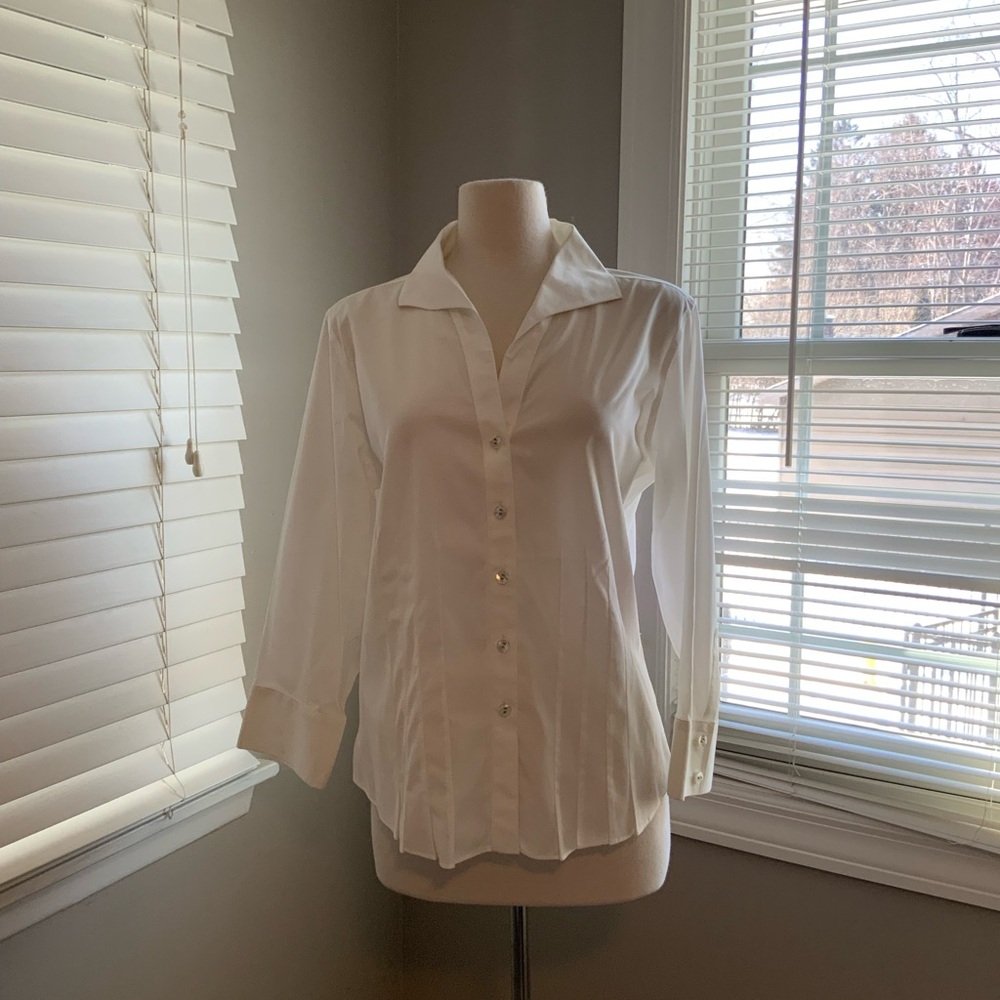 Talbots Classic Cream Blouse